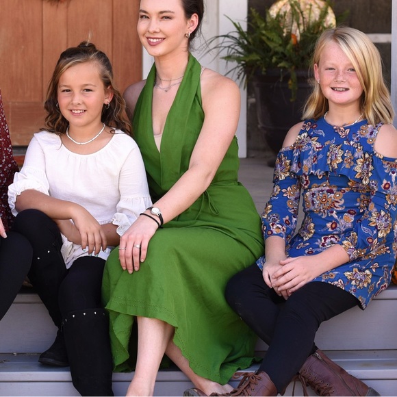 ZARA Green Backless Dress - Picture 2 of 11